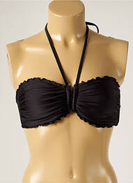 Sutien de costum de baie elasticitate top bentiță negru SEAFOLLY femme