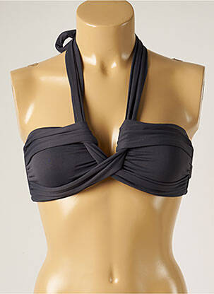 Sutien de costum de baie elasticitate top sutien modelat gri SEAFOLLY femeie