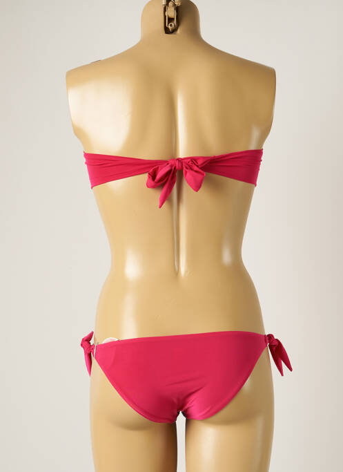 Costum de baie din două piese roz WOW BIKINI femeie