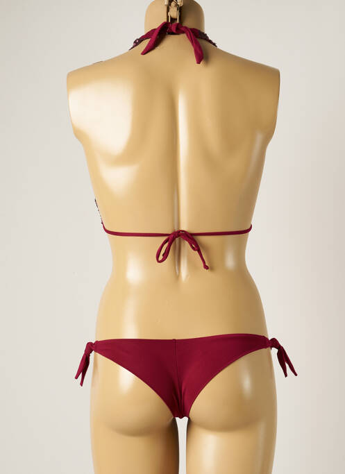 Costum de baie din două piese roșu WOW BIKINI femeie