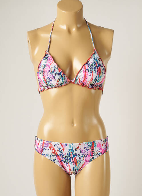 Costum de baie din două piese roz WOW BIKINI femeie