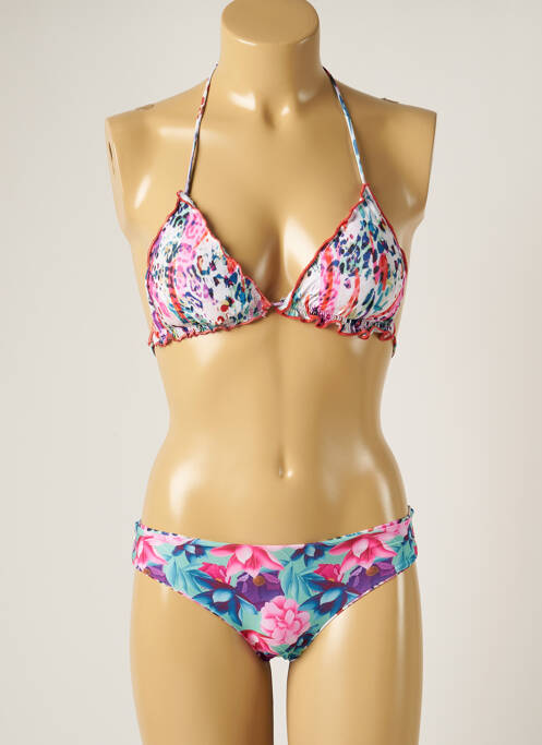 Costum de baie din două piese roz WOW BIKINI femeie