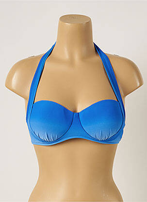 Sutien de costum de baie elasticitate top sutien push-up albastru SEAFOLLY femeie