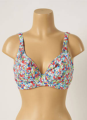 Sutien de costum de baie elasticitate sutien cupe întregi cu decolteu înalt roz FREYA femeie