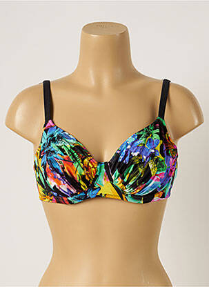 Sutien de costum de baie elasticitate sutien cupe întregi cu decolteu înalt negru FANTASIE femeie