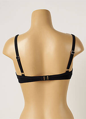 Sutien de costum de baie elasticitate sutien cupe întregi cu decolteu înalt negru LIVIA femeie