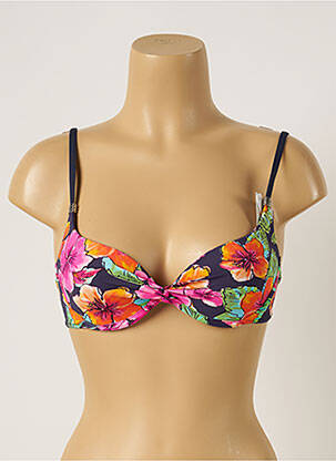 Sutien de costum de baie elasticitate top sutien modelat albastru LIVIA femeie