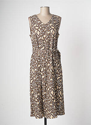 Rochie midi maro BRANDTEX femeie