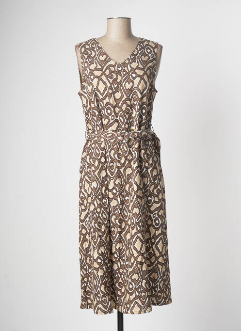 Rochie midi maro BRANDTEX femeie