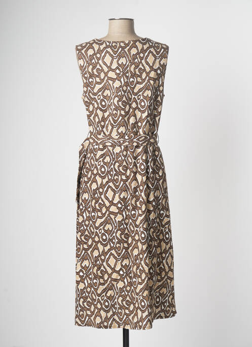 Rochie midi maro BRANDTEX femeie