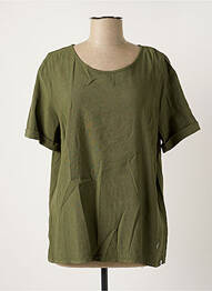 Top mâneci scurte mâneci scurte verde EAST DRIVE femme