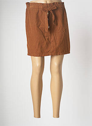 Fustă scurtă maro MADE IN ITALY femeie