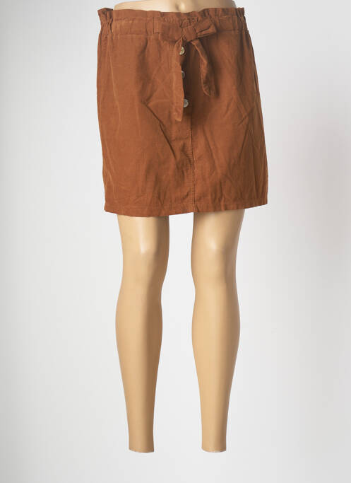 Fustă scurtă maro MADE IN ITALY femeie