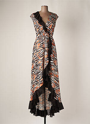 Rochie lungă maro RELISH femeie