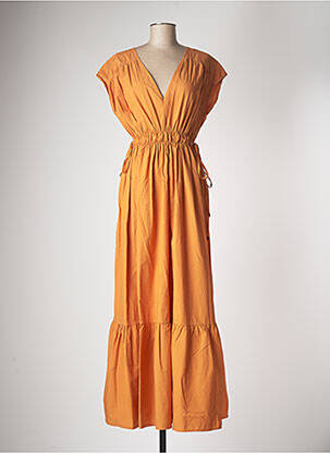 Rochie lungă maro MÊME ROAD femeie