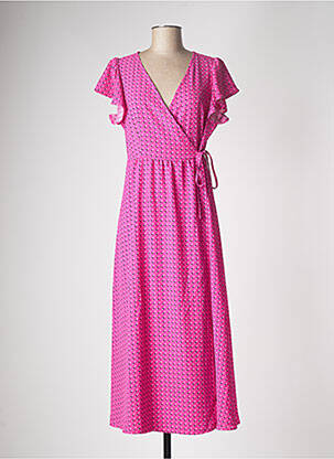 Rochie lungă roz ONLY femeie