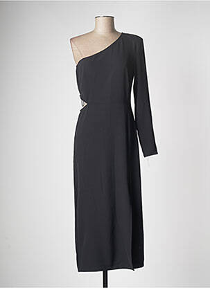 Rochie lungă mâneci lungi mâneci lungi negru MÊME ROAD femeie