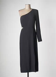 Rochie lungă mâneci lungi mâneci lungi negru MÊME ROAD femme