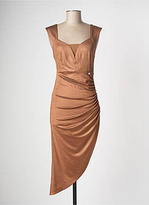 Rochie lungă maro RELISH femeie