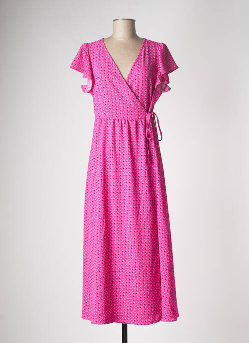 Rochie lungă roz ONLY femeie