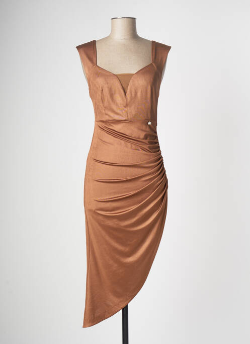 Rochie lungă maro RELISH femeie