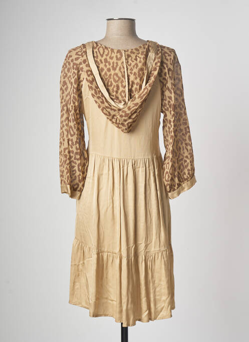 Rochie midi bej FRACOMINA femeie