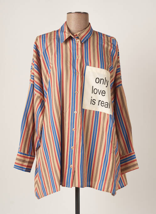 Tunică mâneci lungi bej DIXIE femeie