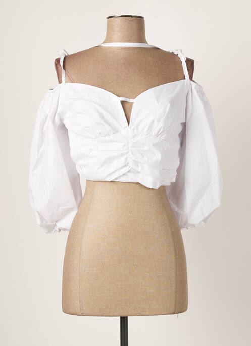 Top alb RELISH femeie