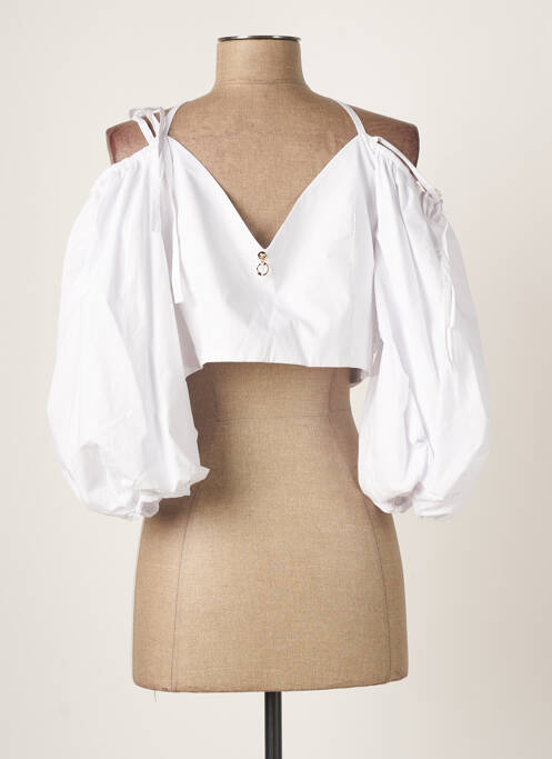 Top alb RELISH femeie