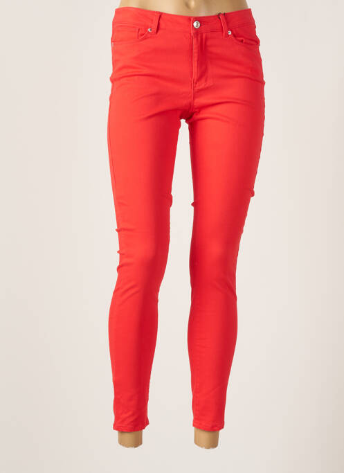 Pantalon slim roșu VERO MODA femeie