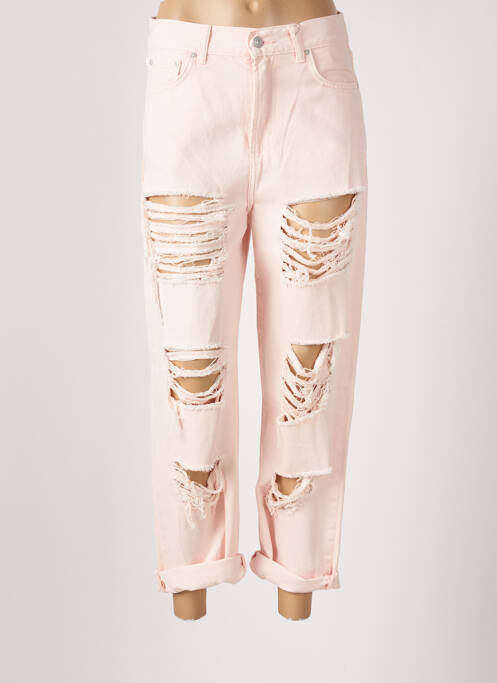 Blugi cu croială dreaptă talie înaltă talie înaltă roz LTB femme