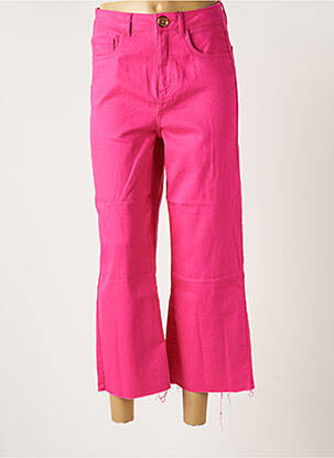 Blugi cu croială largă roz VERO MODA femeie