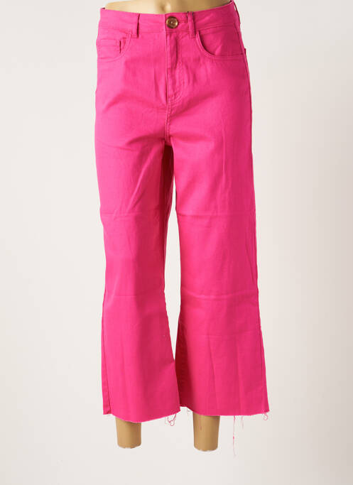 Blugi cu croială largă elasticitate talie înaltă roz VERO MODA femme