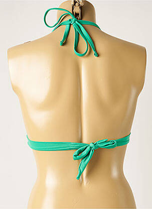 Sutien de costum de baie elasticitate top triunghiuri verde ONLY femeie