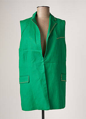 Jachete casual guler tip costum verde LOLA CASADEMUNT femeie