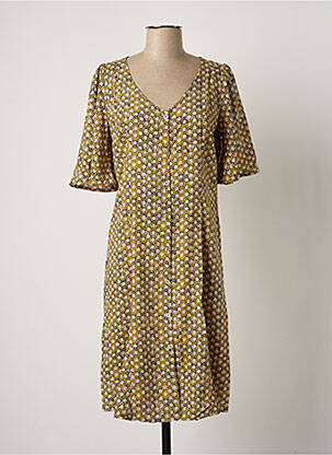 Rochie midi galben CREAM femeie