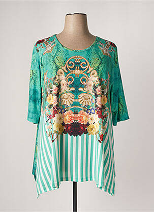 Tunică mâneci lungi verde JOY femeie