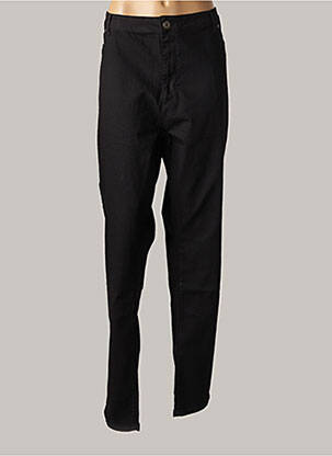 Pantalon slim broderie cu nituri mărime normală negru CARISAL femeie