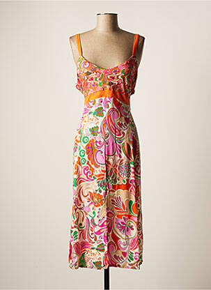 Rochie midi portocaliu PAUL BRIAL femeie