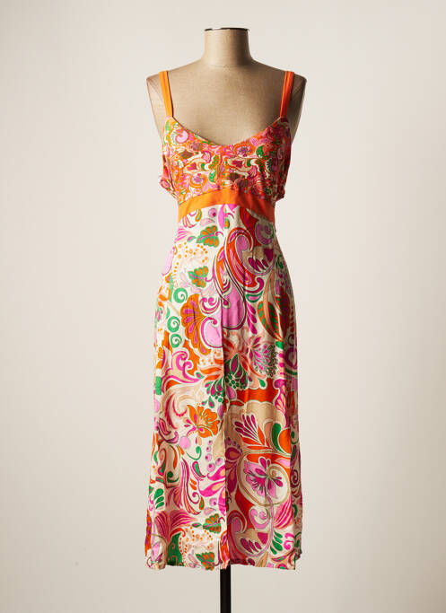 Rochie midi portocaliu PAUL BRIAL femeie