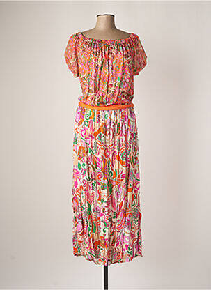 Rochie lungă portocaliu PAUL BRIAL femeie