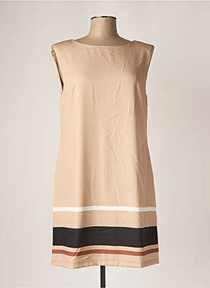 Rochie scurtă bej PAUL BRIAL femeie