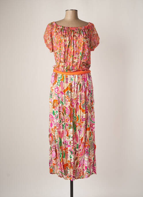 Rochie lungă portocaliu PAUL BRIAL femeie