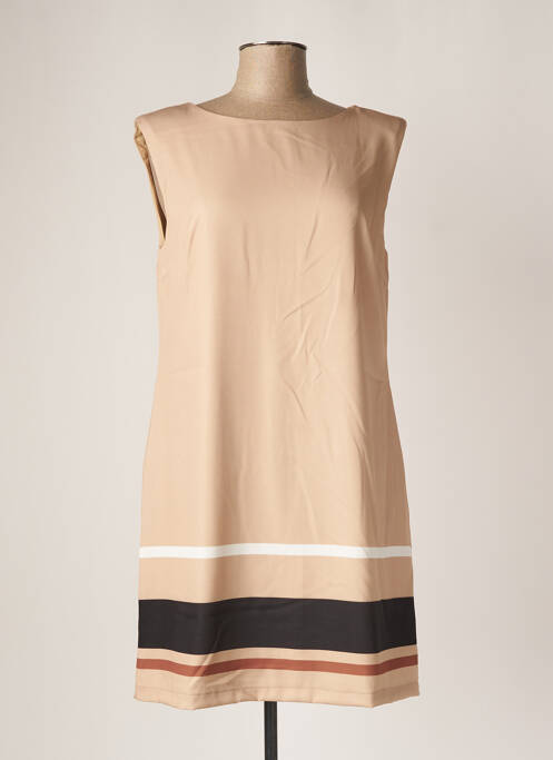 Rochie scurtă bej PAUL BRIAL femeie