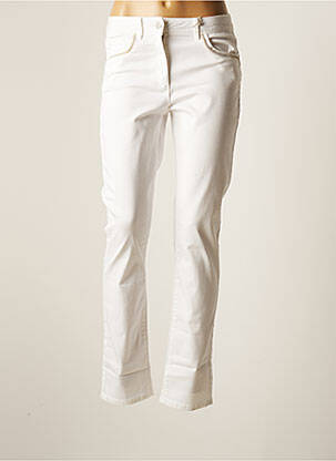 Pantalon slim alb DIANE LAURY femeie