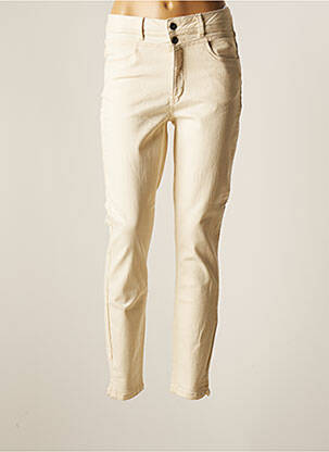Pantalon slim bej JENSEN femeie