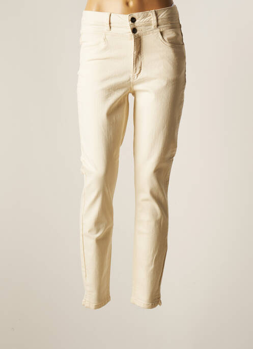 Pantalon slim bej JENSEN femeie