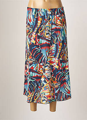 Fustă lungă albastru ELEANE femeie