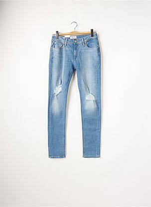 Blugi cu croială slim albastru JACK & JONES bărbat