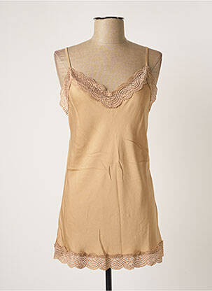 Top mâneci cu bretele ajustabile bretele subțiri bej GENESIS femme